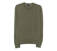 Leno Crew-neck Jumper - male - Boss - Round-neck Knitwear - Green - M - Knitwear M