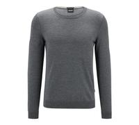 Leno-P - male - Boss - Round-neck Knitwear - Gray - S - Knitwear S