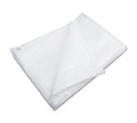 Leno Tarpaulin 140 g/m² White 8 x 10 m with Eyelets Weatherproof Protective Tarpaulin Tear-Resistant Wind Protection Rainproof for Garden Camping Car Boat Outdoor