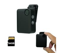 Lenofocus Body Camera 1080P 64GB Mini Wearable Body Cam, Small Size Clip on Pocket POV Camera, Portable Sports Video Recording Camcorder for Work Travel Pet Walking Fishing Security