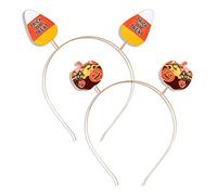 LENOOCLE Halloween Headbands for Women BOO Pumpkin Candy Corn Enamel Halloween Hair Hoop Gothic Costume Party Hair Accessory Gifts (Pumpkin Candy Corn)