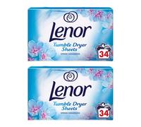 Lenor 34 Pack Spring Awakening Tumble Dryer Sheets X 2