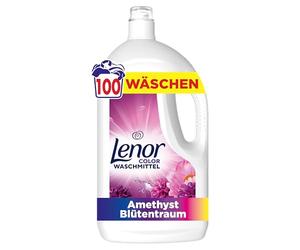 LENOR Colour Detergent Liquid 100 Washes, Amethyst Blossom Dream, Long Lasting Freshness, Extra Odour Repellent for Cold Wash
