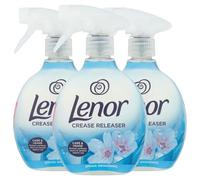 Lenor Crease Release Spray Spring Awakening Scent, Fabric Wrinkle Remover & Clothes Freshener for Bedding, Curtains, Laundry & Garments, 500ml (Pack of 3) | Anti Ironing Mist with Epished Guide
