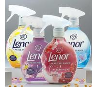 Lenor Crease Releaser Fabric Spray - 4 x 500ml (Summer Breeze, Exotic Bloom, Spring Awakening & Ruby Jasmine)
