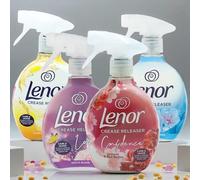 Lenor Crease Releaser Fabric Spray - 4 x 500ml (Summer Breeze, Exotic Bloom, Spring Awakening & Ruby Jasmine)