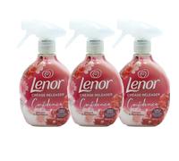 Lenor Crease Releaser Ruby Jasmine and Berries Triple Pack x 500ml Fabric Spray for Removing Wrinkles Easy Iron Spray Long Lasting Fresh Scent Clothes Freshener for Linen Upholstery Bedding Curtains C