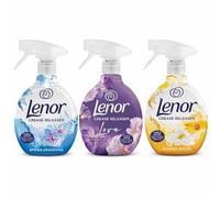 Lenor Crease Releaser Spray 500ml 3 Pack - Fabric Wrinkle Remover & Clothes Freshener, No Iron Spray for Clothes, Spring Awakening, Exotic Bloom & Summer Breeze