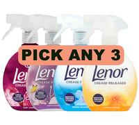 Lenor Crease Releaser Spray, Fabric Care and Freshness, Removes Creases in Fabric - Pick Any 3 Scents: Ruby Jasmine, Exotic Bloom, Spring Awakening, Summer Breeze | 3 x 500ml