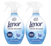 Lenor Crease Releaser Spring Awakening Twin Pack 2 x 500ml Epished Fabric for Removing Wrinkles and Freshening Clothes Linen + Upholstery Easy Iron Spray Long-Lasting Fresh Scent