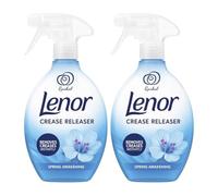 Lenor Crease Releaser Spring Awakening Twin Pack 2 x 500ml Epished Fabric for Removing Wrinkles and Freshening Clothes Linen + Upholstery Easy Iron Spray Long-Lasting Fresh Scent