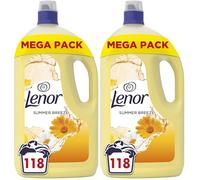 Lenor Fabric Conditioner 118 Washes, Summer Breeze, Provides Long Lasting Freshness, With 24h Odour Defence (Pack of 2)