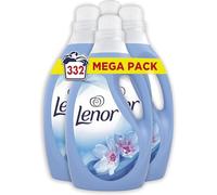Lenor Fabric Conditioner, 332 Washes, 12L (3L x 4), Spring Awakening, Protects Clothes From Stretching, Fading & Bobbling
