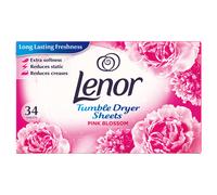 Lenor Fabric Tumble Dryer Sheets, 34 Sheets, Pink Blossom