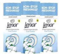 Lenor In-Wash Scent Booster 3 x 155g Laundry Perfume - Long Lasting Fabric Freshener Beads, Washing Machine Fragrance, Up to 12 Weeks Freshness (Cool Cotton)