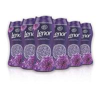 Lenor Laundry Bead, Amethyst and Flower Bouquet, Pack of 6 (6 x 210 g) Non-Stop Perfume for Laundry (up to 12 Weeks in The Wardrobe), Floral & Citrus Scent, Purple