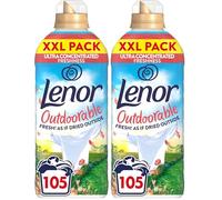 Lenor Outdoorable Fabric Conditioner 105 Washes, 1.47L, First Day of Spring - Fresh! As If Dried Outside (Pack of 2)