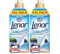 Lenor Outdoorable Fabric Conditioner 105 Washes, 1.47L, Seabreeze Stroll - Fresh! As If Dried Outside (Pack of 2)