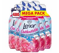 Lenor Outdoorable Fabric Conditioner 480 Washes (8x60), Floral Fresh