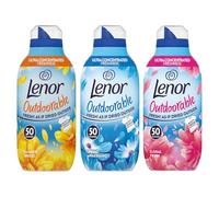 Lenor Outdoorable Fabric Conditioner 50 Wash-700ml - Summer Breeze, Spring Awakening & Floral Fresh (3 Pack)
