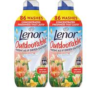 Lenor Outdoorable Fabric Conditioner 86 Washes, 1.204L, First Day of Spring - Fresh! As If Dried Outside (Pack of 2)