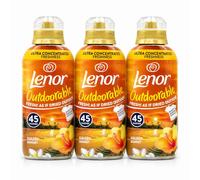 Lenor Outdoorable Fabric Conditioner GOLDEN SUNSET 3 x 45 Washes | Ultra Concentrated Freshness | Fresh As If Dried Outside | Long Lasting Laundry Softener