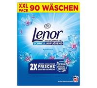 LENOR Powder Detergent Universal Aprilfrisch 90 Washes, Extra Odour Repellent and Long Lasting Freshness