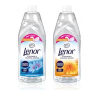 Lenor Steamer & Ironing Water Bundle, 2 x 1L Bottles (SUMMER BREEZE & SRING AWAKENING), Prevents Limescale Build-Up, Easy Ironing & Long-Lasting Freshness for Irons and Clothes Steamers