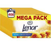 Lenor Tumble Dryer Sheets – 408 Sheets (34×12) – Summer Breeze, Long-Lasting Freshness