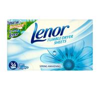 Lenor Tumble Dryer Sheets Spring Awakening 34 per pack Case of 6
