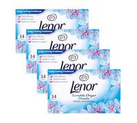 Lenor Tumble Dryer Sheets SPRING AWAKENING 34 Sheets (Pack of 4)