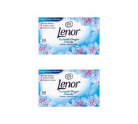 Lenor Tumble Dryer Sheets Spring Awakening Softens Fabric 34 Sheets - Pack Of 2