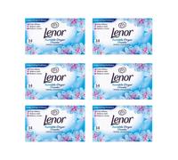 Lenor Tumble Dryer Sheets Spring Awakening Softens Fabric 34 Sheets - Pack Of 6