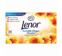 Lenor Tumble Dryer Sheets Summer Breeze Fragrance 34 Sheets X 1