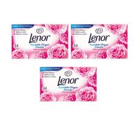 Lenor Tumble Dryer Sheets With Pink Blossom Scent 34 Sheets - Pack Of 3