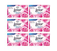 Lenor Tumble Dryer Sheets With Pink Blossom Scent 34 Sheets - Pack Of 6