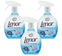 Lenorcrease Releaser Divine Spring Awakening 500ml Pack of 3 Fast Acting Wrinkle FREE Laundry Ironing Agent Spray Multipurpose Clothing Sheets Freshener with Welari Thank You Card | (3pack) (1500ml)