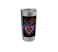 Lenormand Heart Love Oracle Art Design Stainless Steel Insulated Tumbler