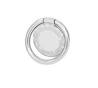 lenoup Glitter Bling Bling Phone Ring Holder,Sparkle Phone Ring Kickstand, Cell Phone Finger Ring Grip for Almost All Phones/Pad(Silver)