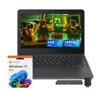 Lenovo 100w Gen 4 11.6" HD Laptop, Intel Processor N100, 4GB LPDDR5, 288GB Storage (128GB SSD + 160GB Docking Station Set), Intel UHD Graphics, HD 720p Camera, Wi-Fi 6, Windows 11 Pro, Gray