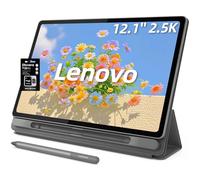 Lenovo 12.1″ Idea Tab Plus, 2.5K Touchscreen, 90Hz Lightweight Tablet, MediaTek Dimensity 6400, 8 GB RAM 192 GB Storage(128GB UFS+64GB SD Card), Integrated Arm Mali-G57 MC2, Tab Pen and Folio Case