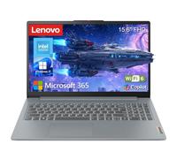 Lenovo 15.6" FHD Essential Laptop, Intel 4-Core Processor, 128GB Storage | 2026 Edition, Office 365, Long Battery Life, Copilot AI, WiFi 6, Slim PC for Student & Home Office, Win 11