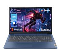 Lenovo 15.6" FHD Essential Laptop, Intel Processor, 8GB DDR5, 128GB Storage | With 5 in 1 hub, 2026 Edition, Copilot AI, Office 365, Long Battery Life, WiFi 6, Anti-Glare Screen, Win 11