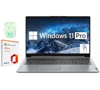Lenovo 15.6" FHD IdeaPad Business & Student Laptop Computer, Windows 11 Pro Laptop with Microsoft Office Lifetime License, Plusera Earphones (Intel Core i3 | Touchscreen, 12GB RAM | 256GB SSD)
