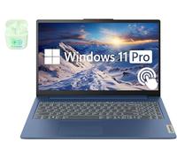 Lenovo 15.6" FHD Touchscreen IdeaPad Business Laptop Computer, 16GB RAM 2TB SSD, AMD Ryzen 7, Windows 11 Pro Laptop with Microsoft Office Lifetime Suite, Backlit Keyboard, PLUSERA Earphones, Blue