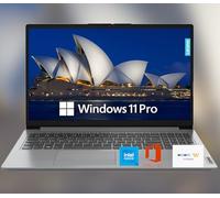 Lenovo 15.6" HD IdeaPad Anti-Glare Screen w/ 1 Year Microsoft 365, 1.1TB SSD, 20GB RAM, Windows 11 Pro, Intel Processor, WiFi 6, HDMI, USB-C, SD Card Reader, Up to 9.5 Hours Battery Life, w/WOWPC USB