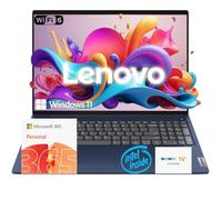 Lenovo 15.6" Ideapad 1 Laptop | 8GB RAM | 900GB Storage (384GB OnBoard SSD w/WOWPC 512GB Portable HD) | Microsoft 365 Personal | Intel Dual-Core CPU | HD Display | Wi-Fi 6 | USB-C | Win 11