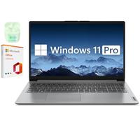 Lenovo 15.6" IdeaPad Essential Laptop Computer, Windows 11 Pro with Microsoft Office Lifetime Suite, Intel Dual Core Processor, PLUSERA Earphones (Intel Dual-Core, 12GB RAM | 512GB SSD + 128 eMMC)