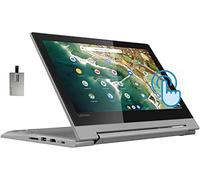 Lenovo 2022 Chromebook Flex 3, 2-in-1 11.6" HD Touchscreen for Business and Student Laptop, MediaTek MT8173C CPU, 4GB LPDDR3, 32GB eMMC, PowerVR Graphics, Webcam, Chrome OS, Grey, 32GB USB Card