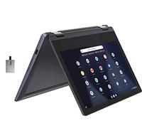 Lenovo 2022 Flex 3 Touchscreen Chromebook, 2-in-1 11.6" HD for Business and Student Laptop, MT8183 CPU, 4GB LPDDR4X, 64GB eMMC, ARM-Based Graphics, Webcam, Abyss Blue, Chrome OS, 128GB USB Card